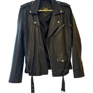 Vintage Black leather jacket - vintage but never worn
